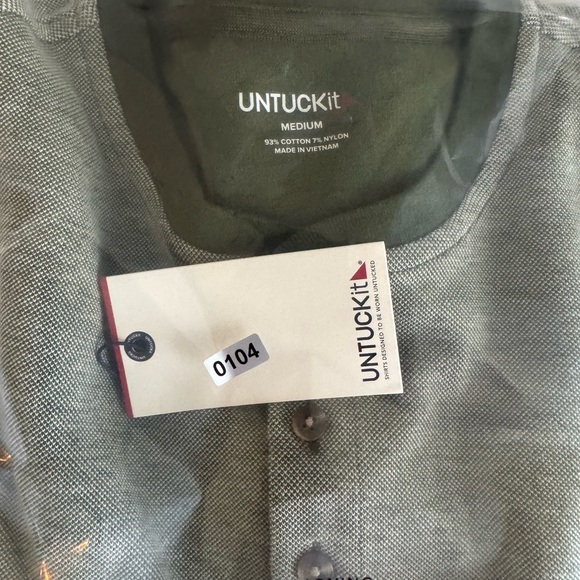 UNTUCKit Sage Green Long Sleeve Henley - Picture 6 of 6